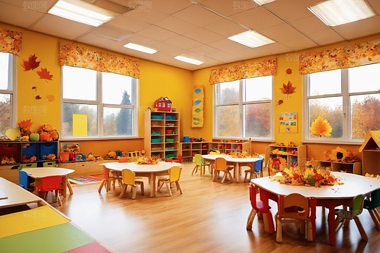 幼儿园教室幼教高清摄影图
