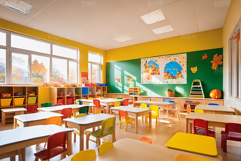 幼儿园教室幼教温馨摄影图