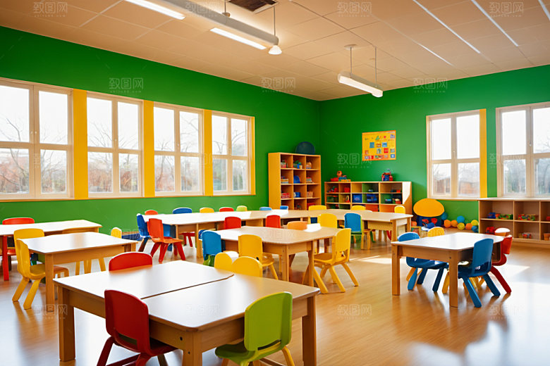 幼儿园教室童趣可爱摄影图
