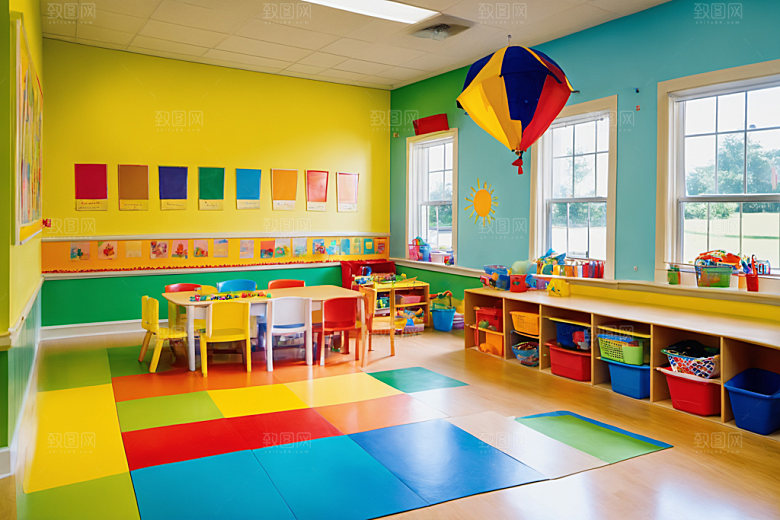 幼儿园教室幸福学校摄影图