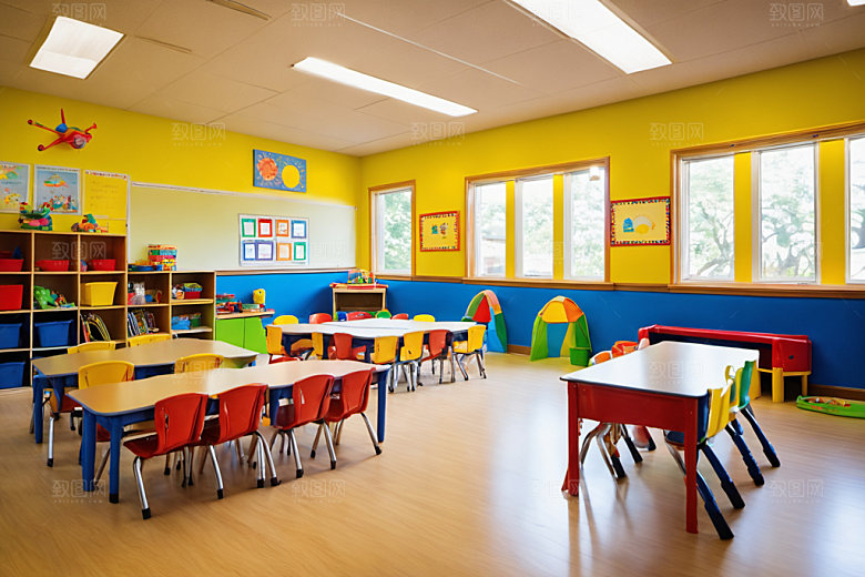 幼儿园教室童趣高清摄影图