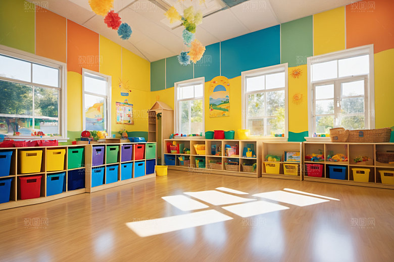 幼儿园教室高清可爱摄影图