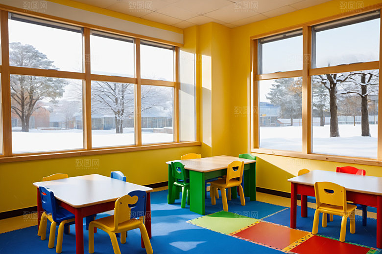 幼儿园教室学校幼教摄影图