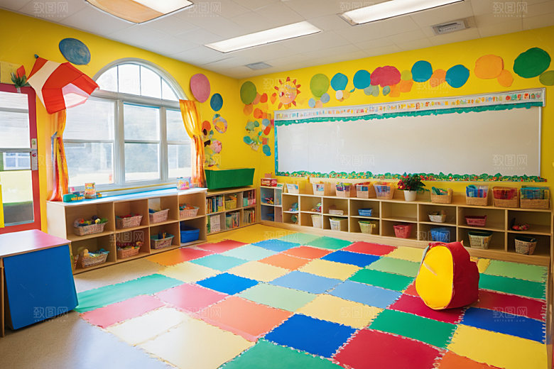 幼儿园教室幼教托儿所摄影图