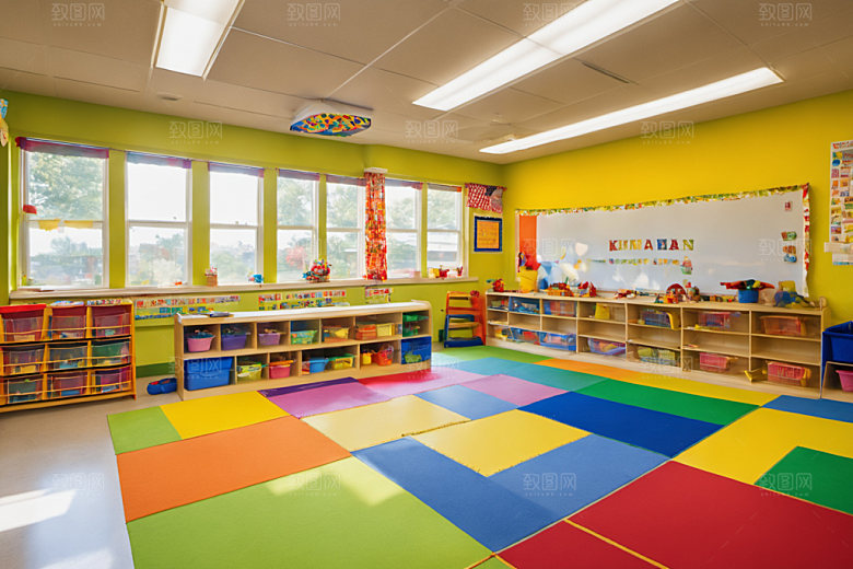 幼儿园教室温馨高清摄影图