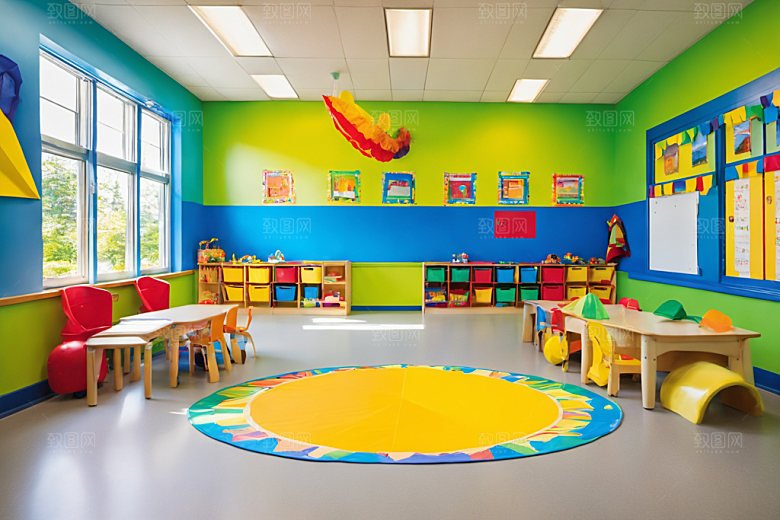 幼儿园教室高清托儿所摄影图