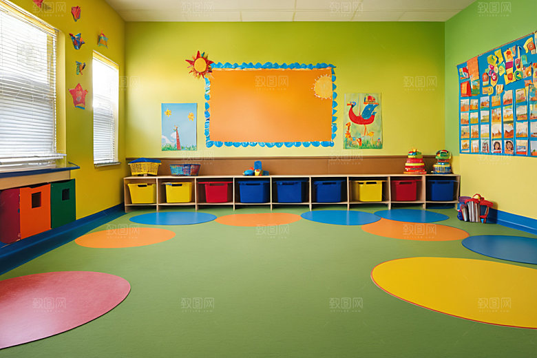 幼儿园教室托儿所可爱摄影图