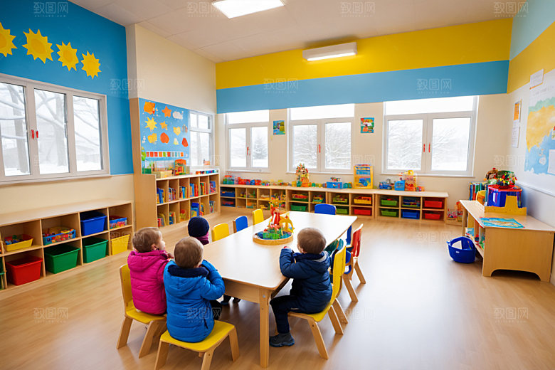 幼儿园教室托儿所可爱摄影图
