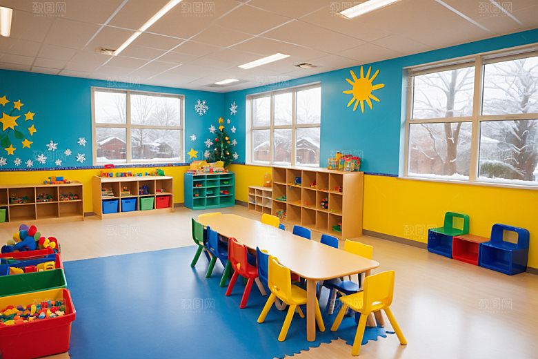 幼儿园教室童趣幸福摄影图