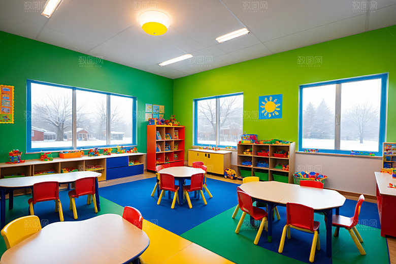 幼儿园教室学校童趣摄影图