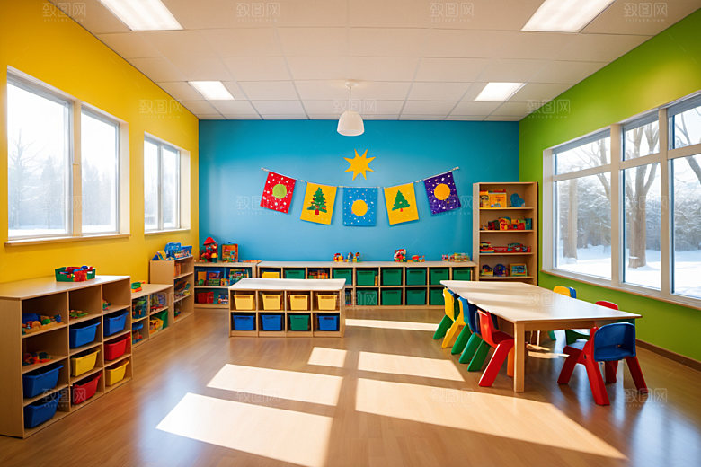 幼儿园教室高清室内摄影图
