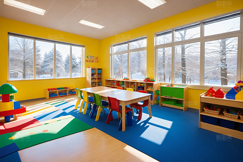 幼儿园教室高清可爱摄影图