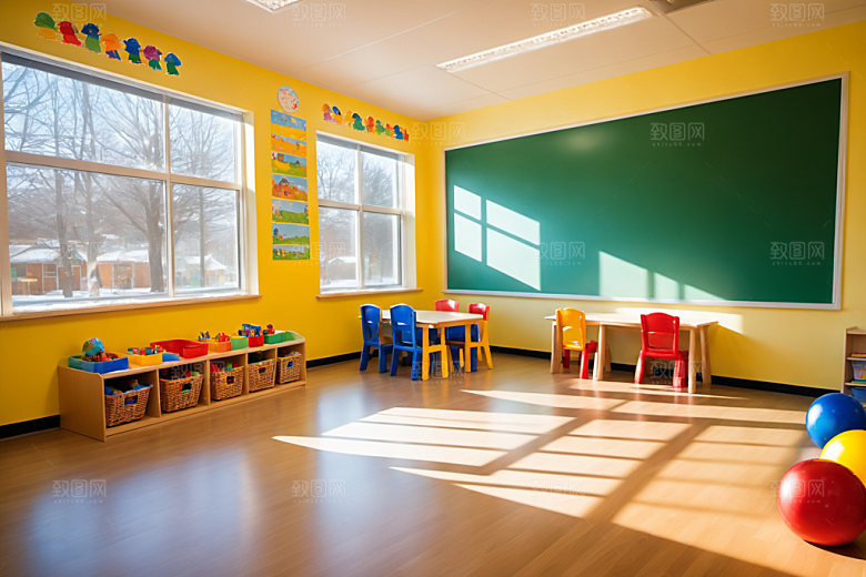 幼儿园教室幸福托儿所摄影图