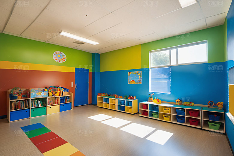 幼儿园教室托儿所学校摄影图