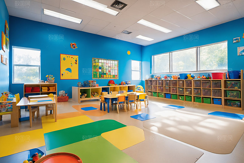 幼儿园教室可爱高清摄影图