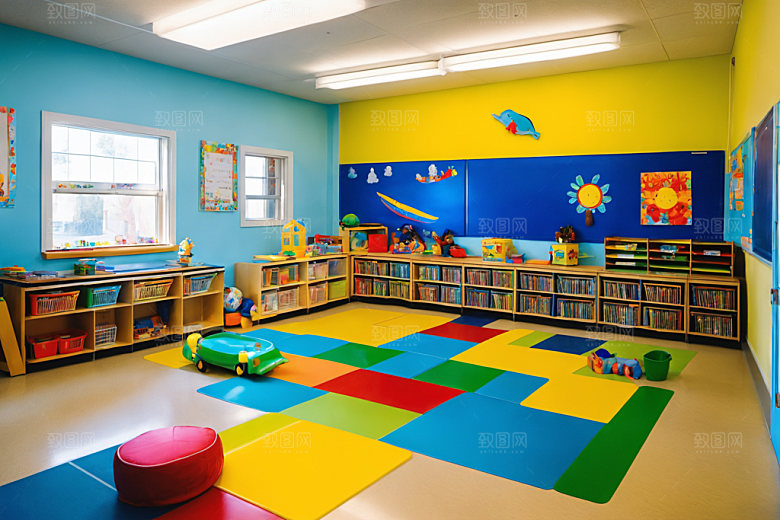 幼儿园教室童趣温馨摄影图
