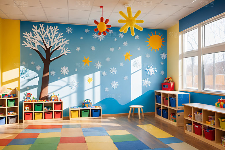 幼儿园教室高清幸福摄影图