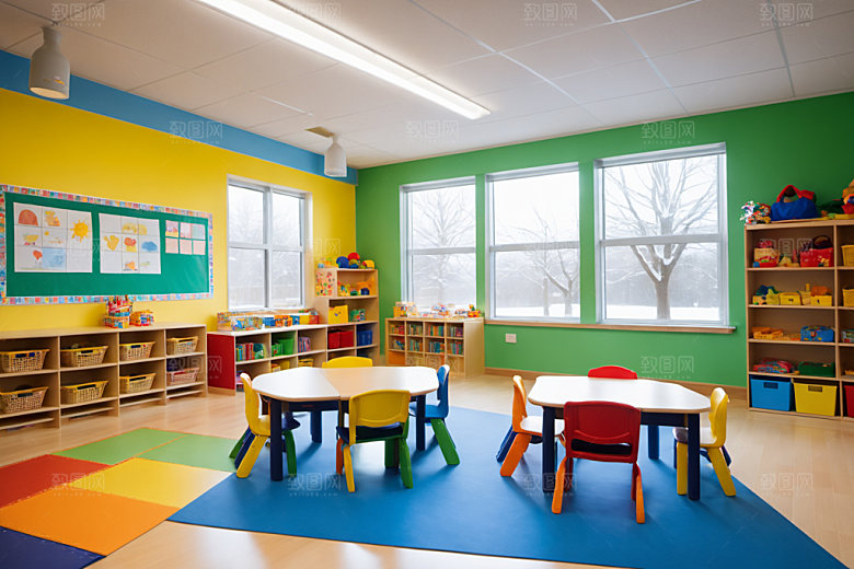 幼儿园教室高清托儿所摄影图