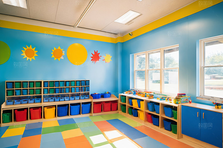 幼儿园教室高清童趣摄影图