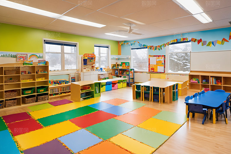 幼儿园教室学校童趣摄影图