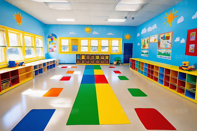 幼儿园教室可爱高清摄影图