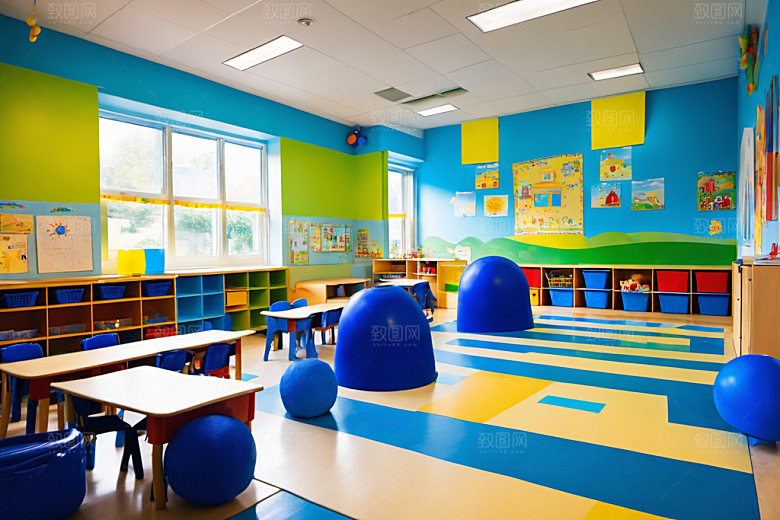 幼儿园教室童趣高清摄影图