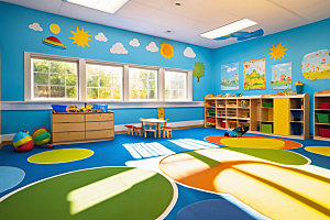 幼儿园教室高清场景摄影图