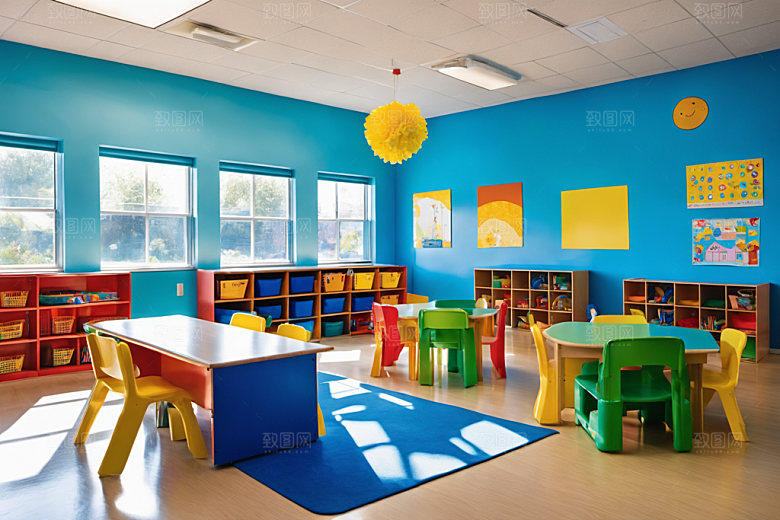 幼儿园教室幼教学校摄影图