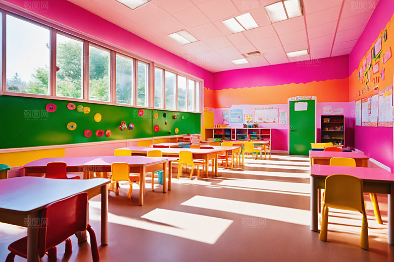 幼儿园教室高清童趣摄影图