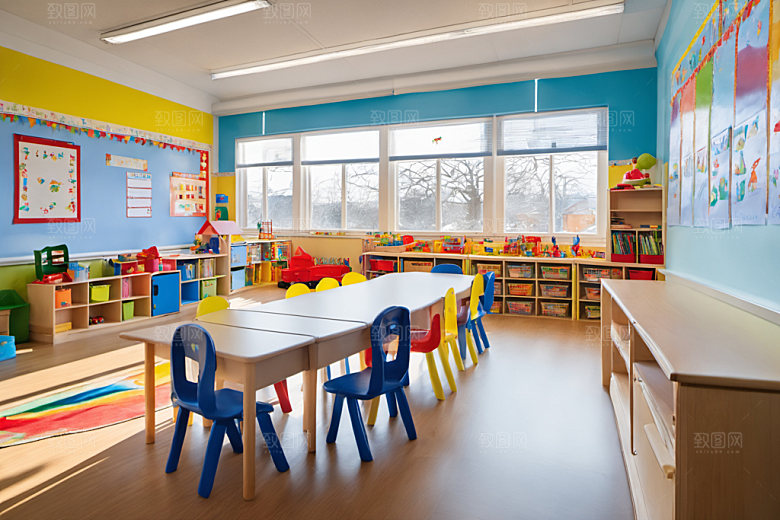 幼儿园教室童趣高清摄影图