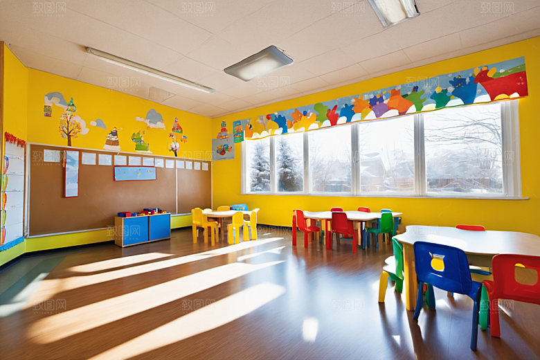幼儿园教室学校高清摄影图
