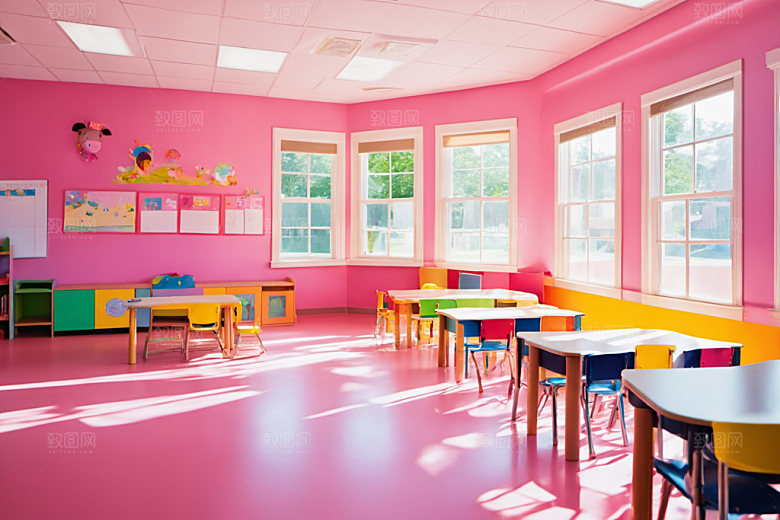 幼儿园教室童趣幸福摄影图