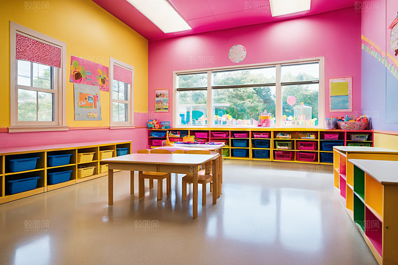 幼儿园教室学校童趣摄影图
