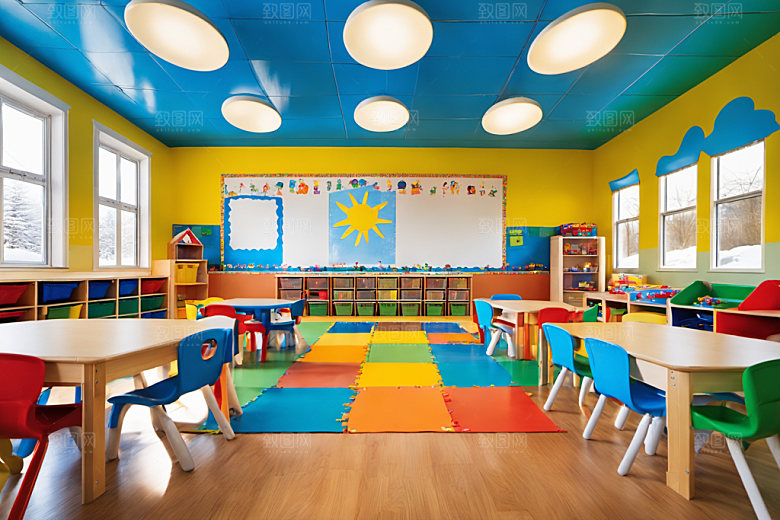 幼儿园教室学校高清摄影图