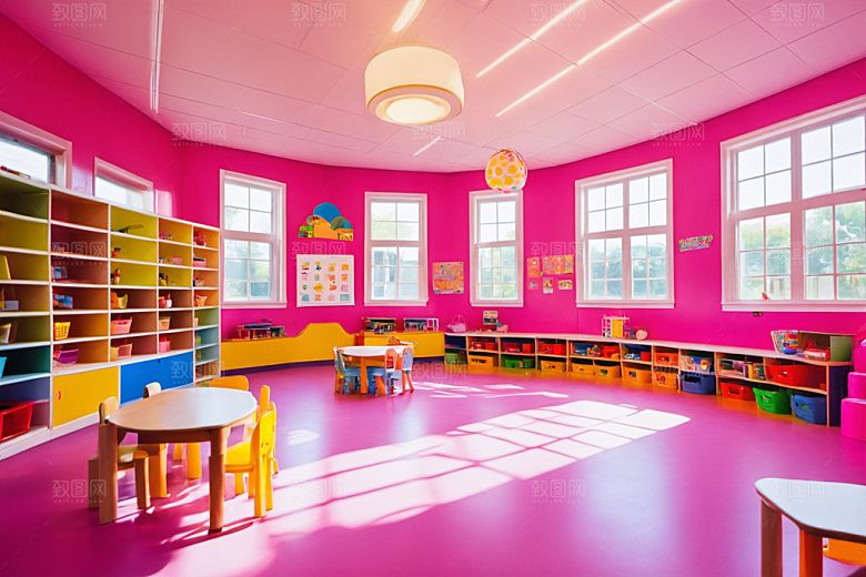 幼儿园教室学校幸福摄影图