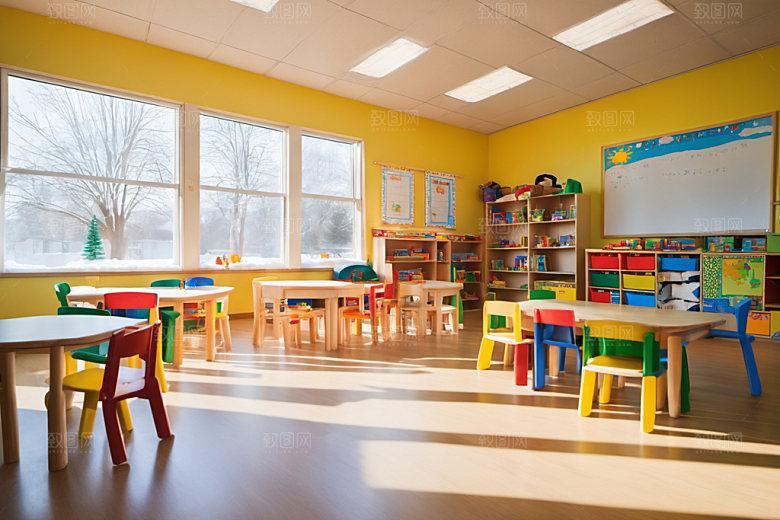 幼儿园教室高清可爱摄影图