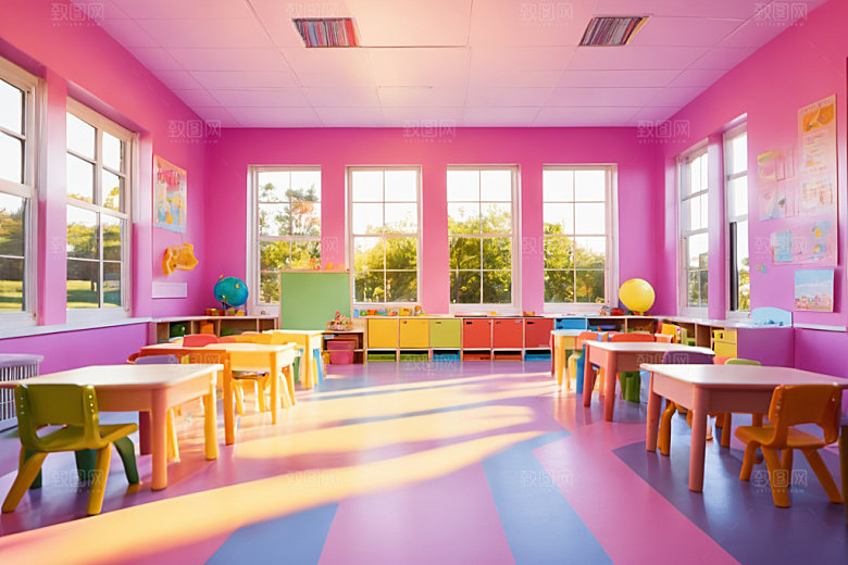 幼儿园教室童趣学校摄影图