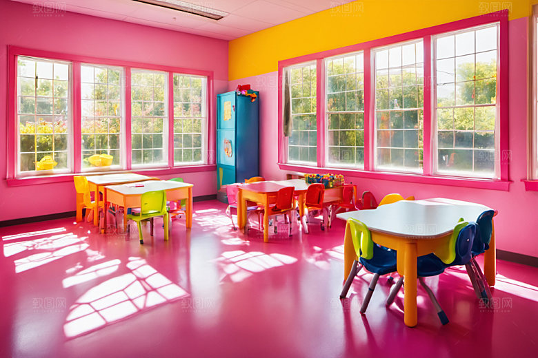 幼儿园教室高清童趣摄影图