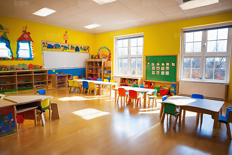 幼儿园教室童趣学校摄影图