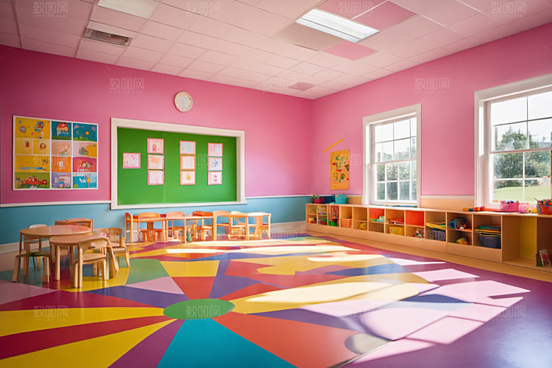 幼儿园教室室内学校摄影图
