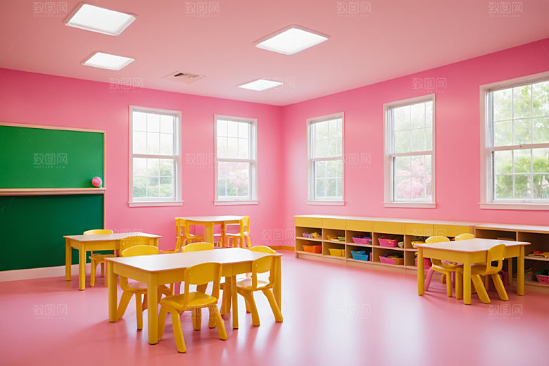 幼儿园教室童趣幼教摄影图