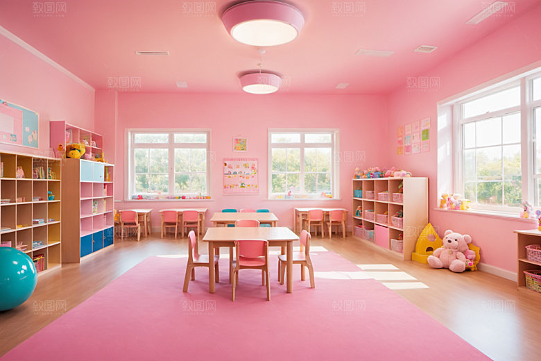 幼儿园教室幸福托儿所摄影图