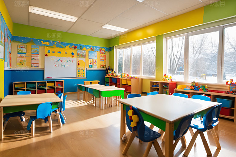 幼儿园教室托儿所可爱摄影图
