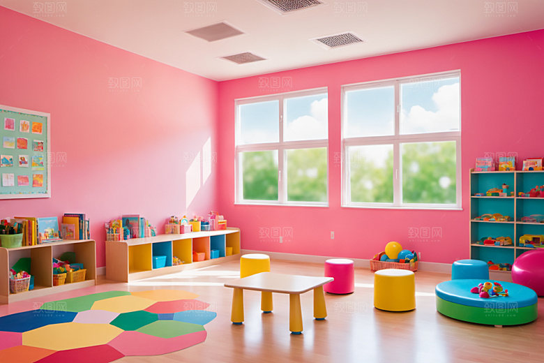 幼儿园教室室内学校摄影图
