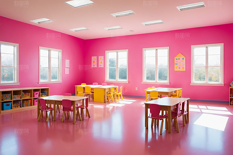 幼儿园教室幼教幸福摄影图