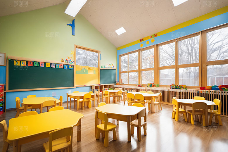 幼儿园教室高清托儿所摄影图