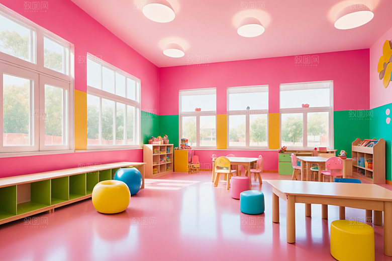 幼儿园教室高清童趣摄影图