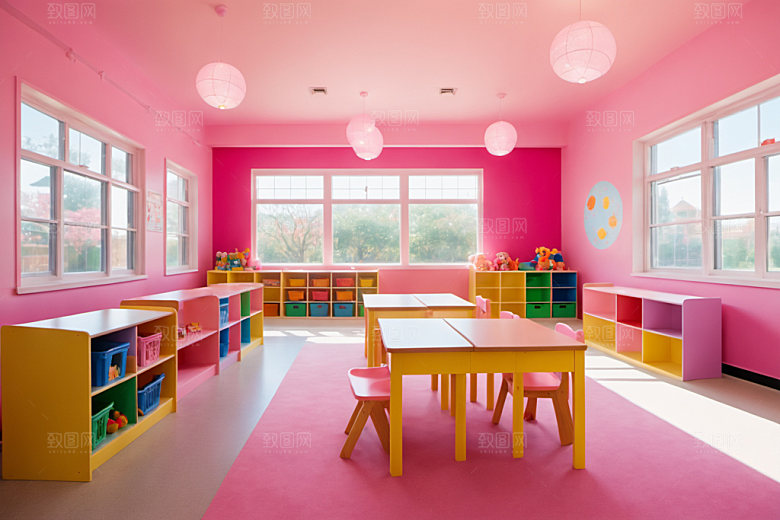幼儿园教室高清可爱摄影图