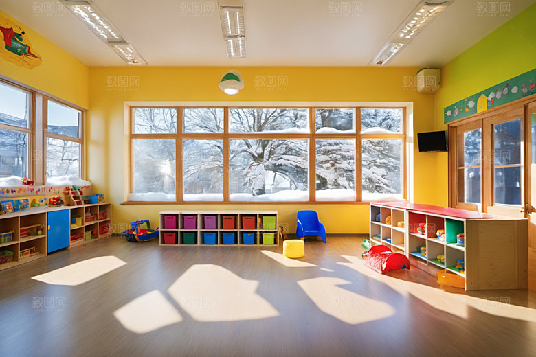 幼儿园教室场景童趣摄影图