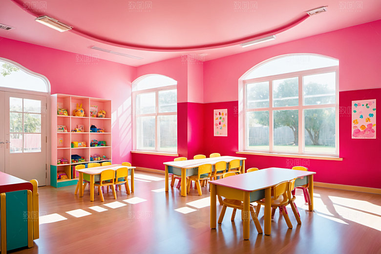 幼儿园教室幼教学校摄影图